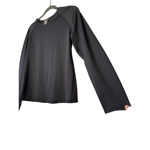 Outdoor Voices Dark Gray Long Sleeve Light Weight Top Sz M - Picture 5 of 5